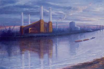 Old Glory, Battersea Power Station, Thames by Lee Campbell